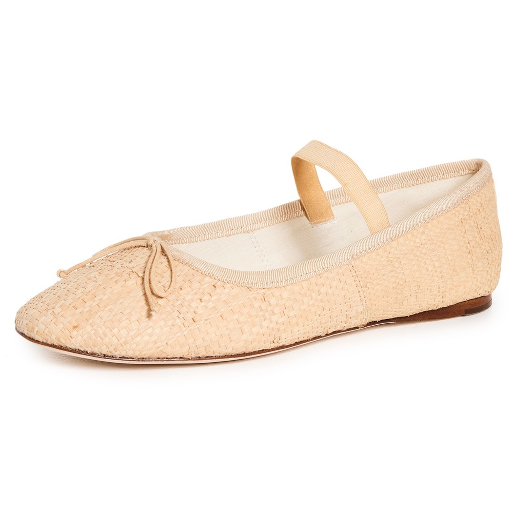 LOEFFLER RANDALL Leonie Ballet Flat in NATURAL - Size 6.5